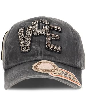 Golden Goose Cotton Cap With Curved Visor - Grey