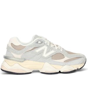 New Balance Trainers With Suede Inserts 9060 - White