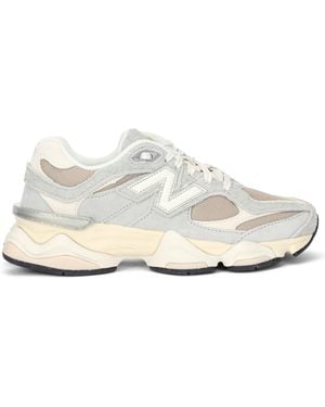 New Balance Sneakers With Suede Inserts 9060 - White