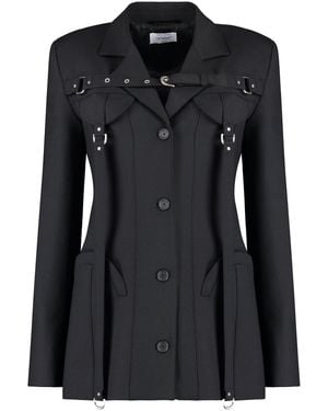 Off-White c/o Virgil Abloh Cargo Buckle-strap Single-breasted Jacket - Black