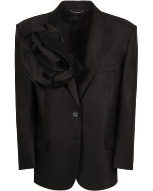 Magda Butrym Two-Button Single-Breasted Blazer - Black