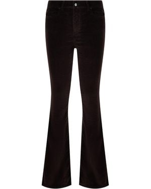 Lois Elephant Leg Bell-Bottom Trousers - Black