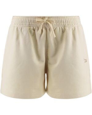 Maison Kitsuné Cotton Shorts - Natural