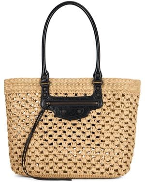Balenciaga Medium Tote Bag Le City Basket - Metallic