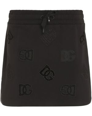 Dolce & Gabbana Minigonna in cotone - Nero