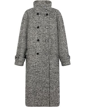 Dolce & Gabbana Long Double-Breasted Coat - Grey