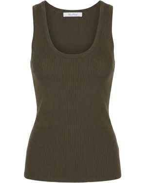 Max Mara Ribbed Tank Top - Green