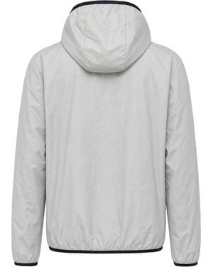 Moncler Giacca in tessuto tecnico con cappuccio - Grigio