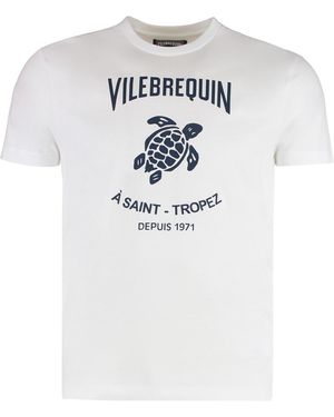 Vilebrequin T-shirt girocollo in cotone - Grigio