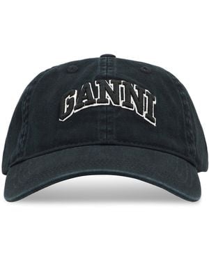 Ganni Fabric Cap - Black