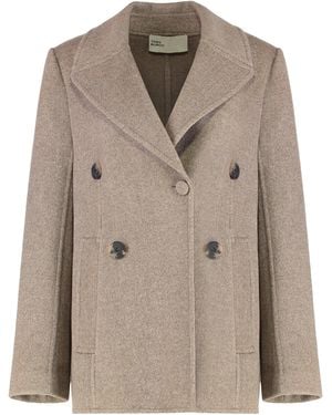 Tory Burch Wide Twill Jacket - Natural