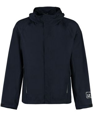 C.P. Company Giacca in cotone con cappuccio - Blu