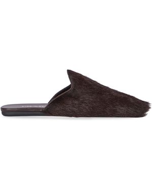 Prada Sabot in pelliccia - Nero