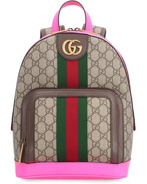 Gucci Ophidia Gg Supreme Fabric Backpack - Natural
