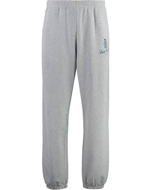 Sporty & Rich Cotton Track-Pants - Grey