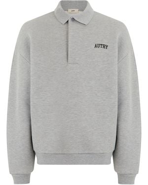 Autry Polo With Logo - Gray