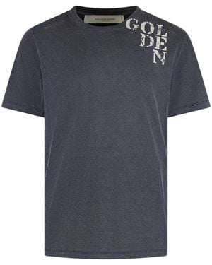 Golden Goose Crew Neck Cotton T-Shirt - Black