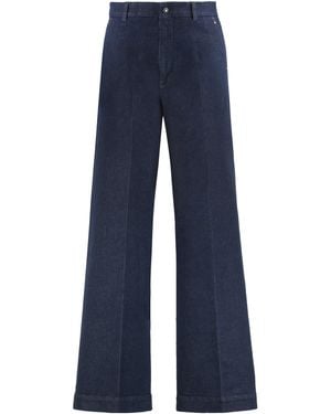 Moncler Wide-Leg Jeans - Blue