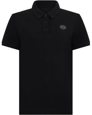 Canada Goose Cotton Polo With Elegant Logo - Black