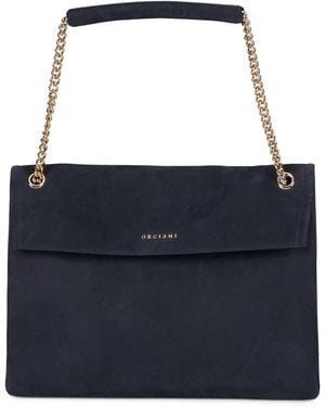 Orciani Borsa a spalla Venus Nabucco in pelle - Blu