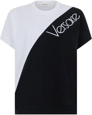 Versace T-Shirt With Logo - Black