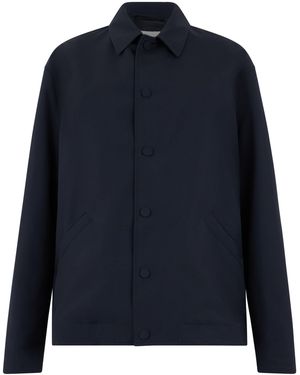 Valstar Wool Jacket With Buttons - Blue