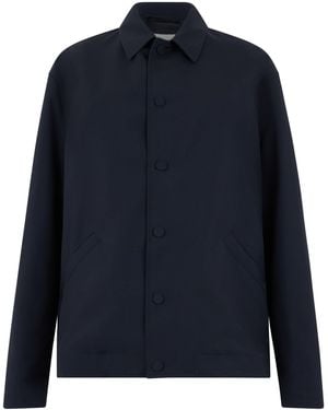 Valstar Wool Jacket With Buttons - Blue