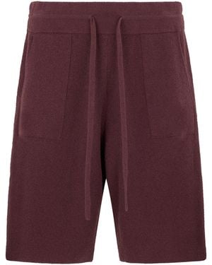 Roberto Collina Sponge Bermuda With Drawstring - Purple