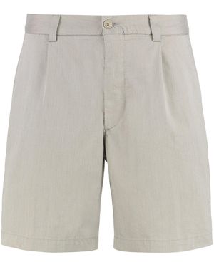 BOSS Cotton Blend Bermuda Shorts - Grey
