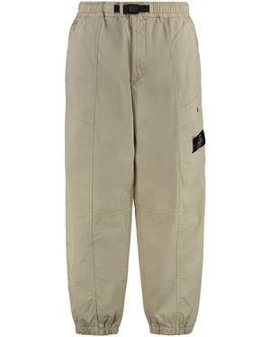 Stone Island Cotton Cargo-Trousers - Natural