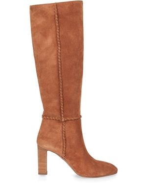 Aquazzura Indy Suede Boots - Brown