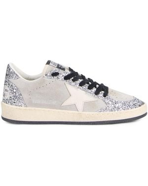 Golden Goose Glittering Ballstar Trainers - White