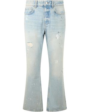 Represent Cotton Bell-Bottom Jeans - Blue