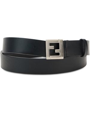 Fendi Leather Belt - Black