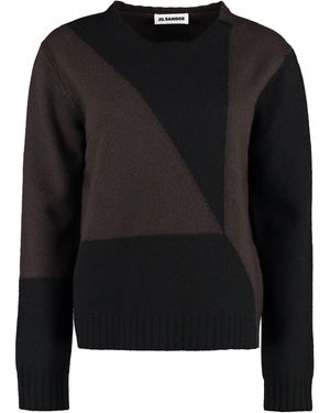 Jil Sander Maglione girocollo in lana - Nero