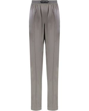 Tom Ford Silk Trousers - Grey