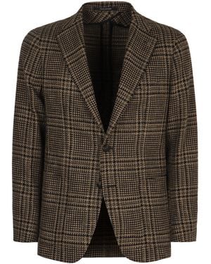 Tagliatore Single-Breasted Two-Button Jacket - Brown