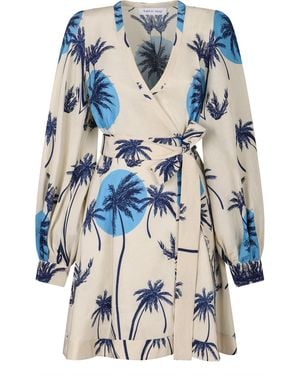 Raquel Diniz Wrap-Dress - Blue