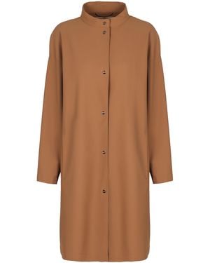 Herno Tech Fabric Jacket With Rounded Hem - Brown