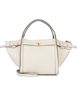 Tod's Small Leather Handbag Shopping - Natural