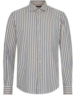 Slowear Cotton Striped Shirt - Grey