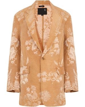 R13 Floral Cotton Jacket - Natural