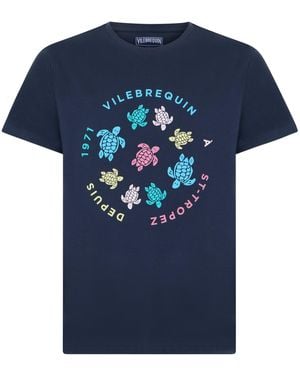 Vilebrequin Cotton T-Shirt With Print - Blue