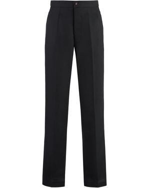 Maison Margiela Elegant Wool Trousers - Black