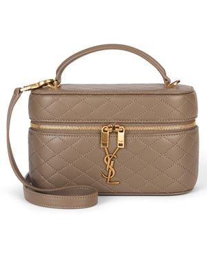 Saint Laurent Gaby Vanity Shoulder Bag - Brown