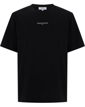 Maison Kitsuné Cotton T-Shirt T-Shirts - Black