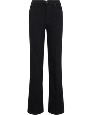 Mother Bootcut Trousers - Black