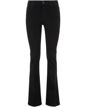 7 For All Mankind High-Rise Bootcut Jeans - Black