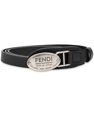 Fendi Leather Belt - Black