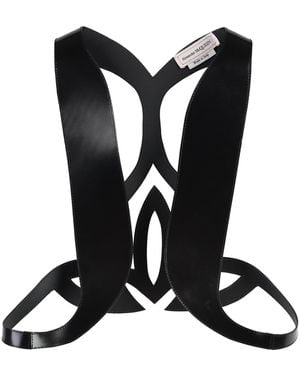 McQueen Leather Vest - Black